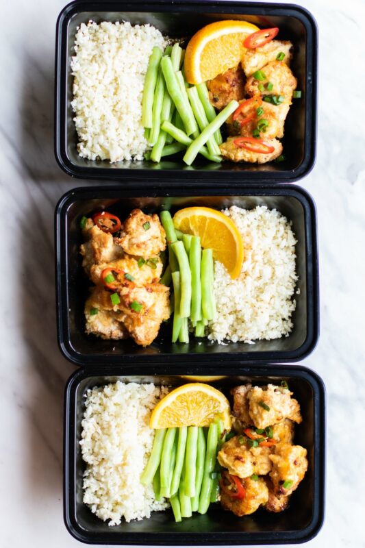 Paleo Orange Chicken Meal Prep