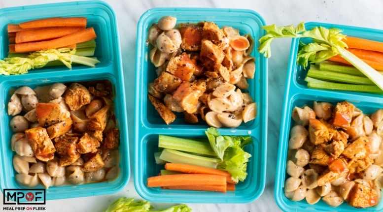 Gluten Free Buffalo Mac & Cheese Meal Prep