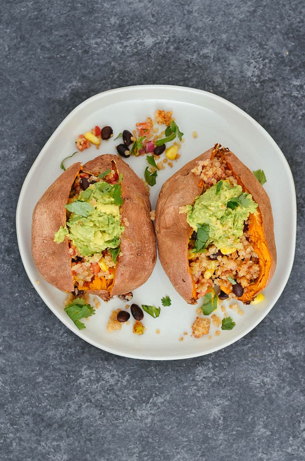 Quinoa Stuffed Sweet Potato Meal Prep 3 Ways -93