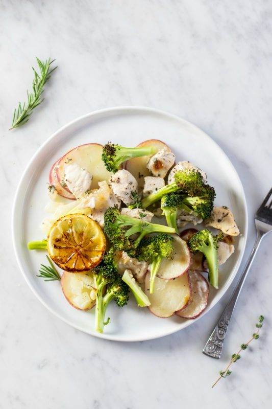 whole30 sheet pan lemon and herb chicken