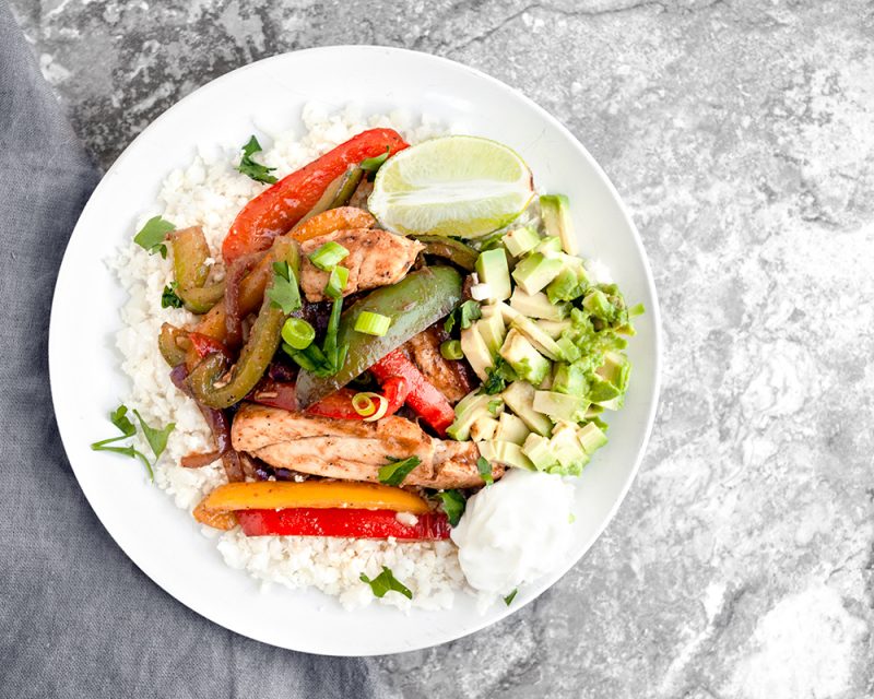 Chicken Fajita Veggie Meal Prep