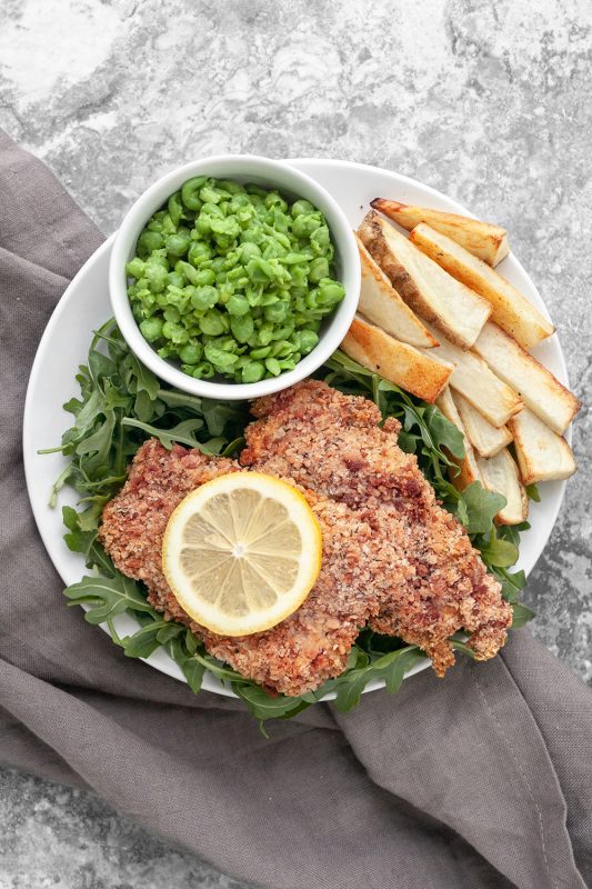 Baked Fish and Chips Meal Prep