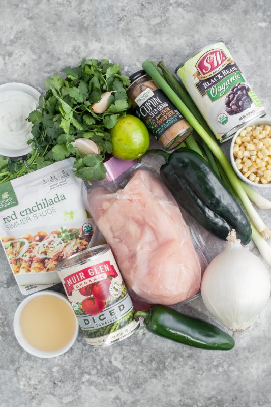 Instant Pot Chicken Enchilada Soup