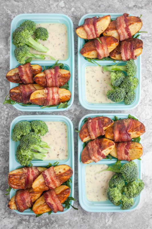 Bacon Wrapped Potato Wedges