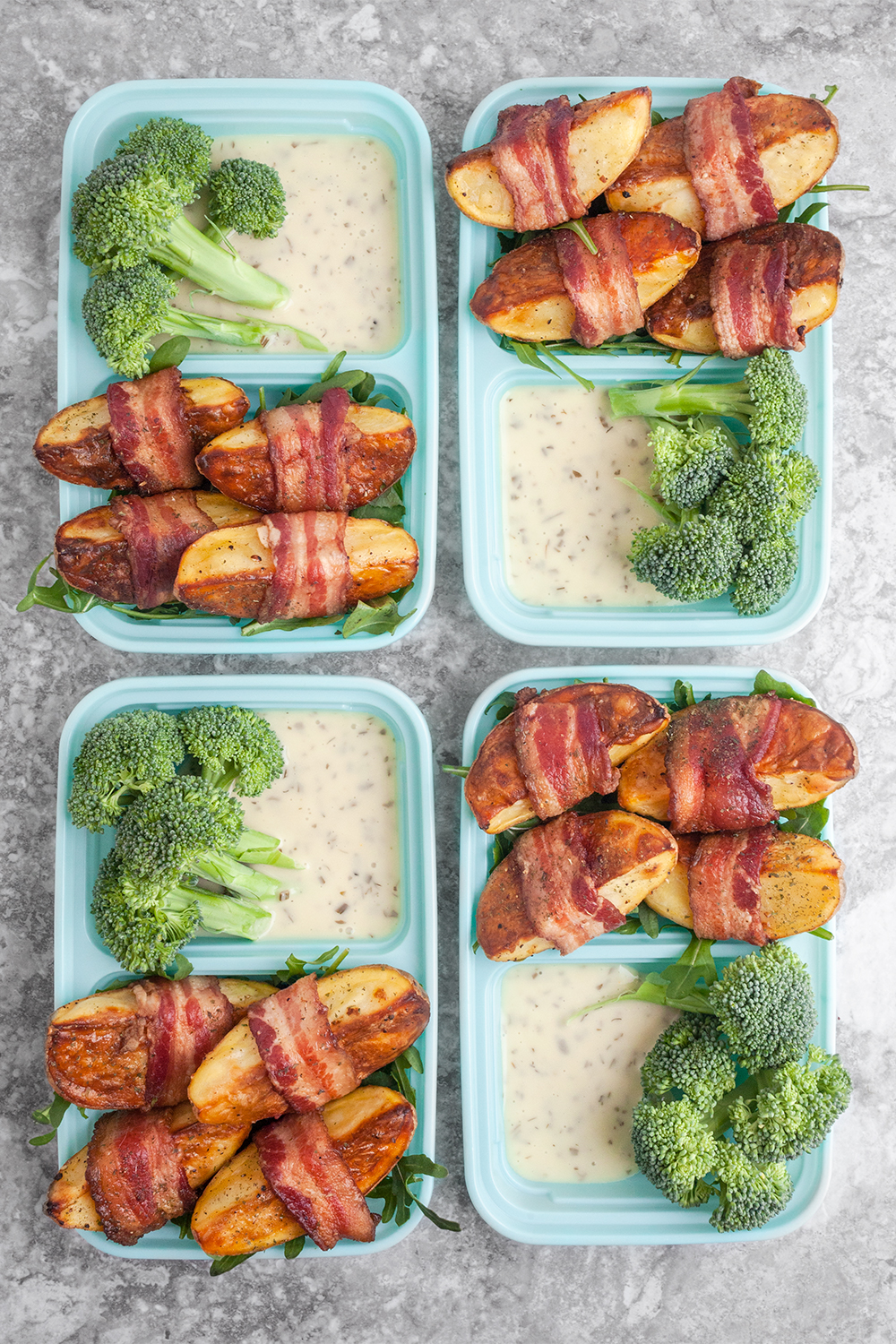 Bacon Wrapped Potato Wedges