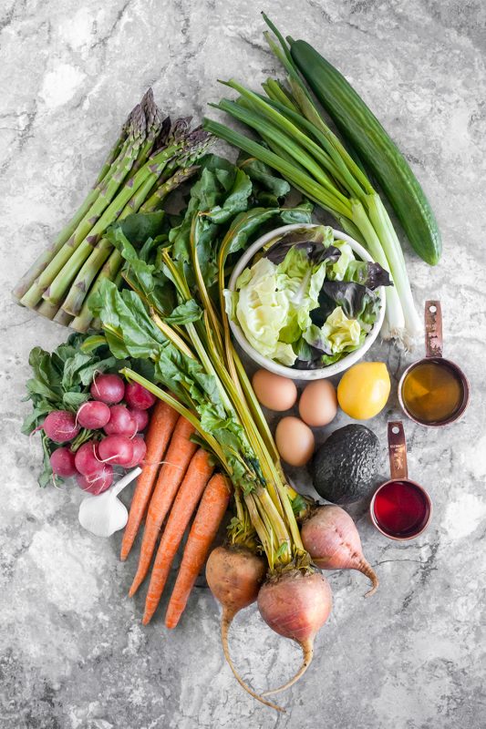 Vegetarian Cobb Salad Meal Prep