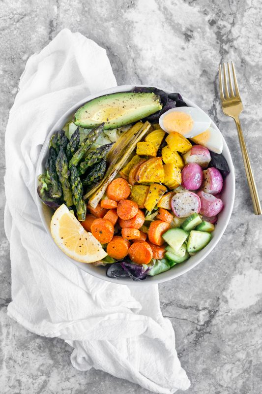 Vegetarian Cobb Salad Meal Prep