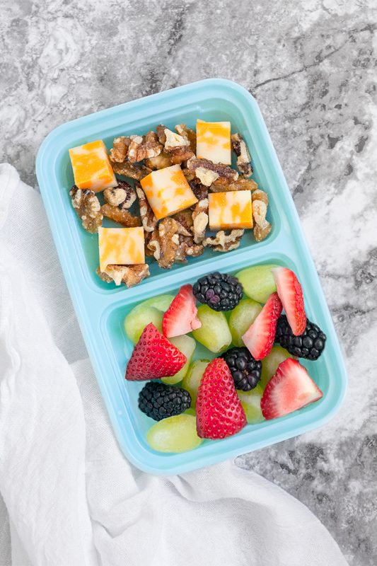 DIY Fruit & Protein Snack Boxes