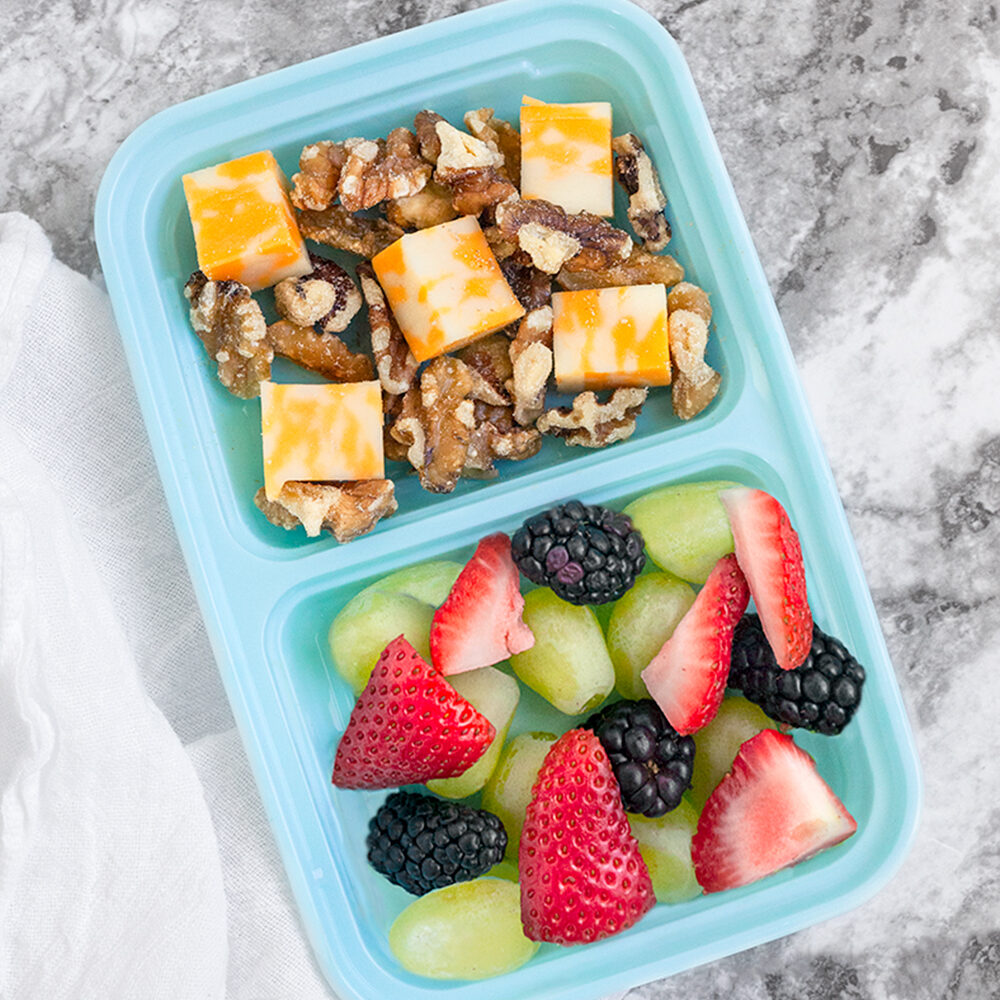 DIY Fruit & Protein Snack Boxes