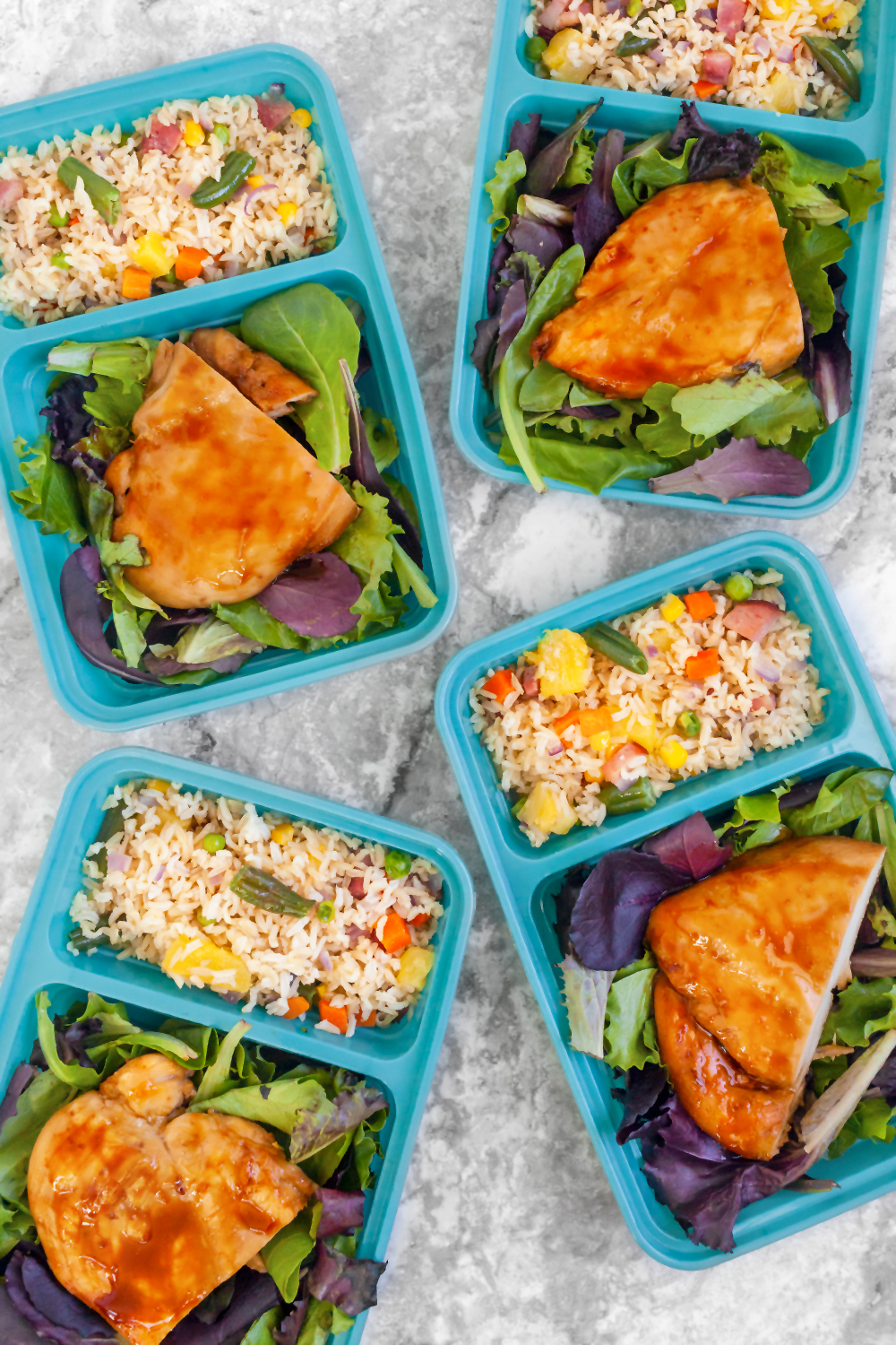 Sheet Pan Teriyaki Chicken and Pineapple Fried Rice