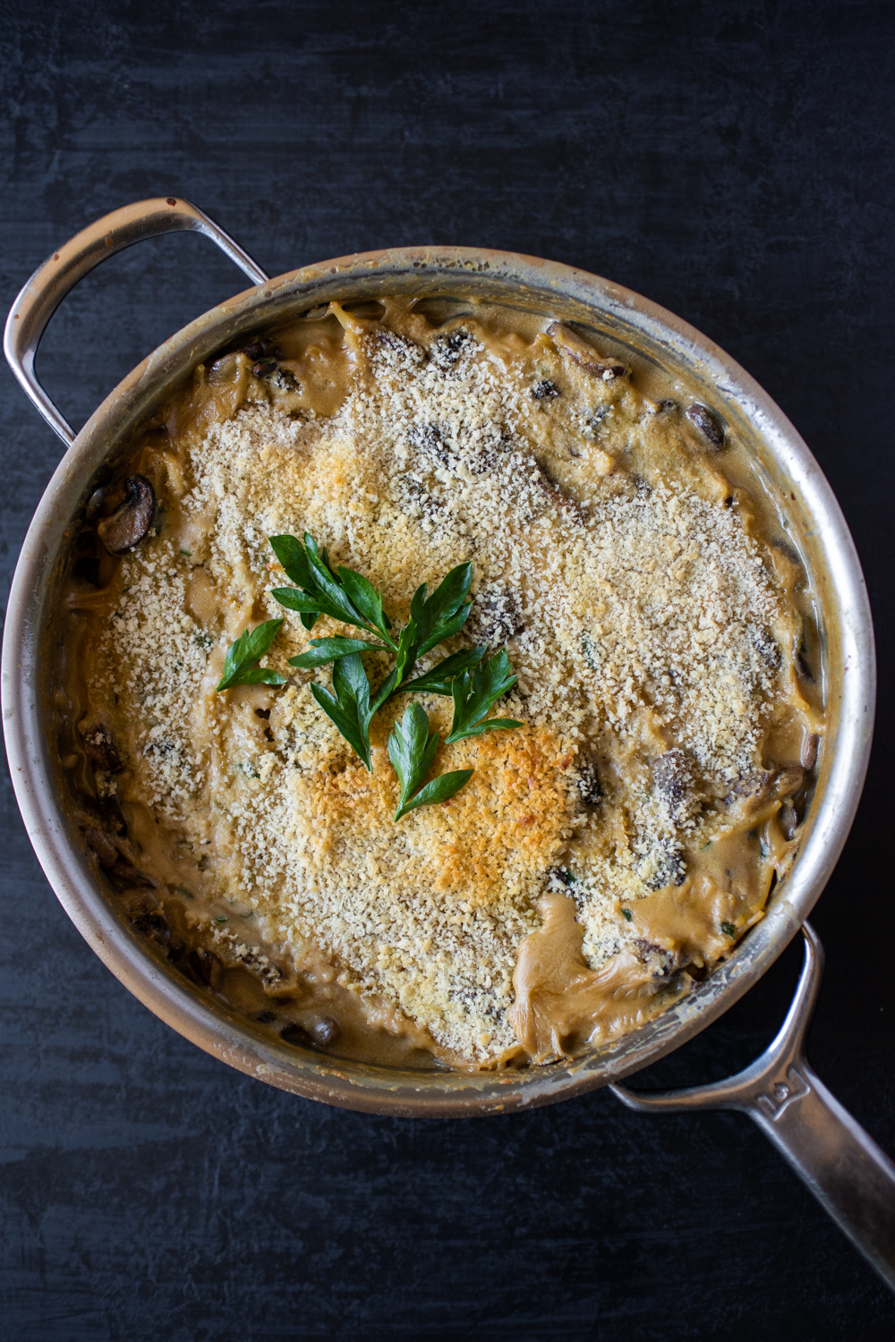 One Pan Mushroom Tetrazzini