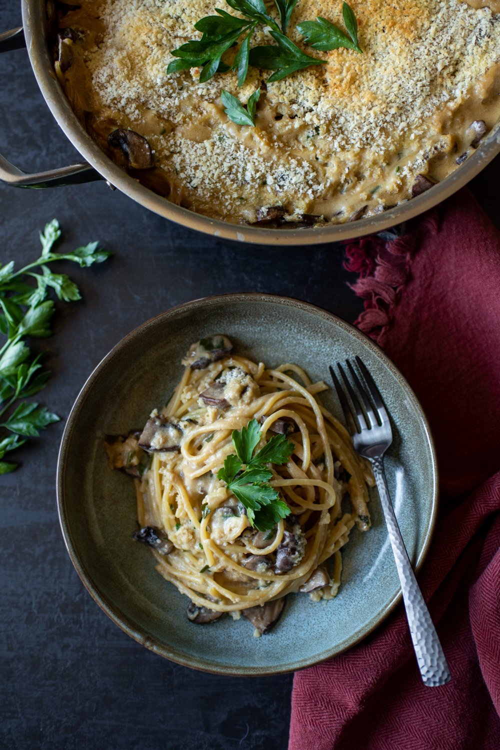 One Pan Mushroom Tetrazzini