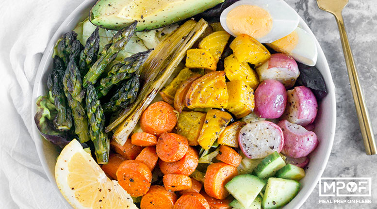 Vegetarian Cobb Salad Meal Prep
