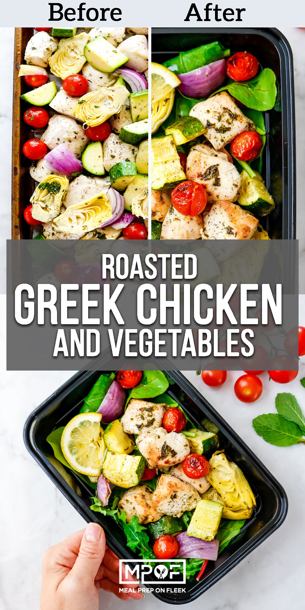 Roasted Greek Chicken and Vegetables