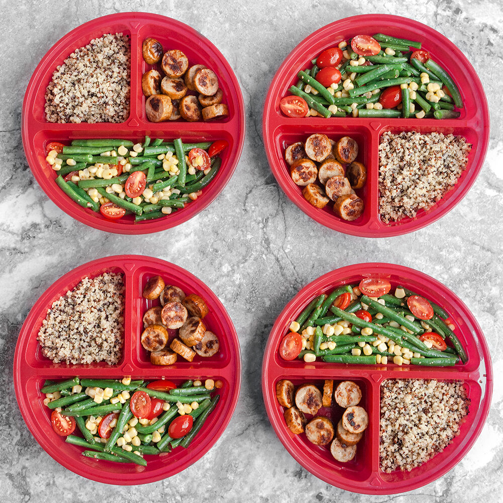 Chicken Apple Sausage and Veggies