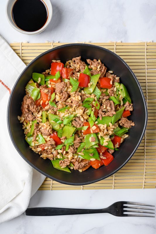 Beef and Vegetable Fried Rice