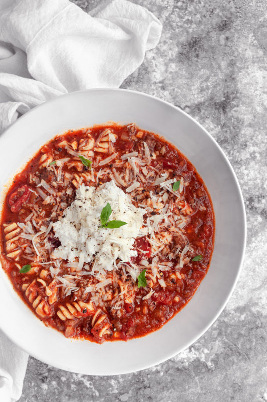 Lasagna Soup