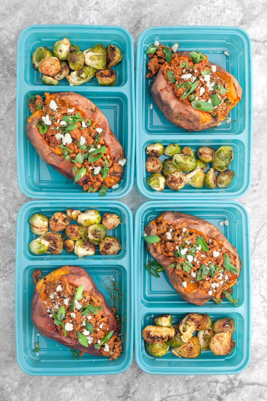 Turkey Stuffed Sweet Potatoes