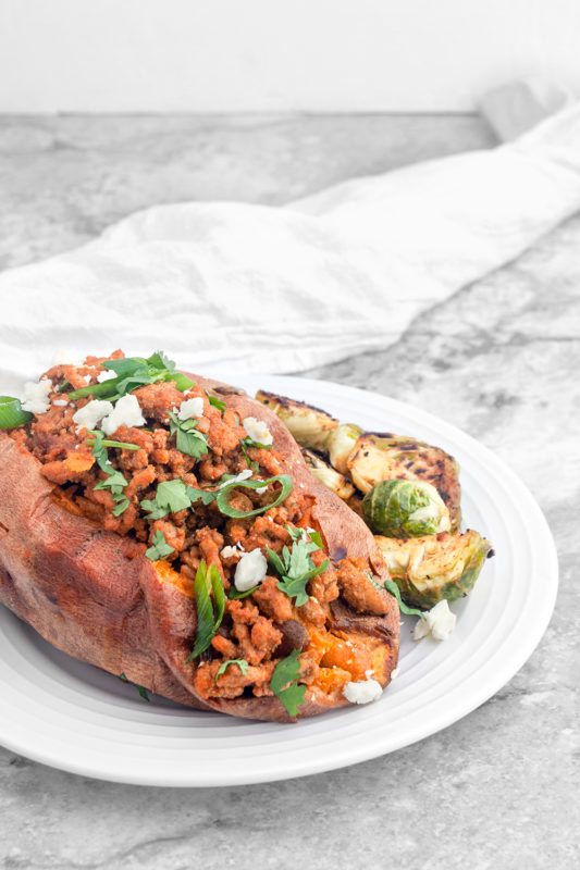 Turkey Stuffed Sweet Potatoes