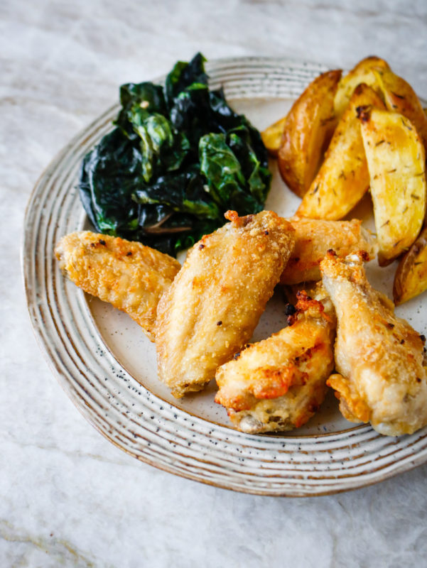 Air Fryer Garlic Parmesan Chicken Wings