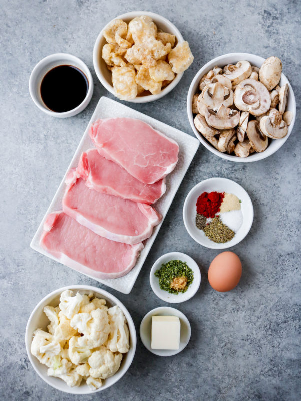Air Fryer Pork Rind Coated Pork Chops (Paleo, Keto)