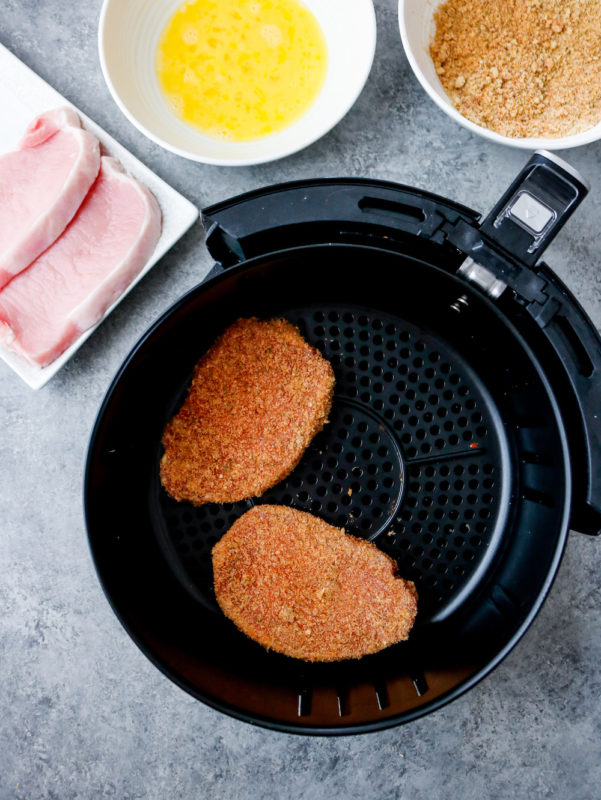 Air Fryer Pork Rind Coated Pork Chops (Paleo, Keto)