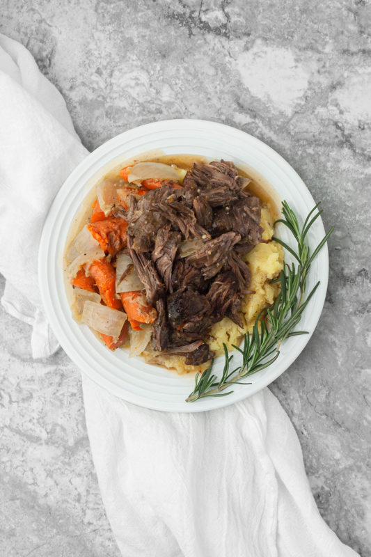Instant Pot Roast with Mashed Potatoes