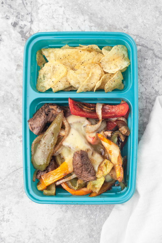 Sheet Pan Philly Cheesesteak