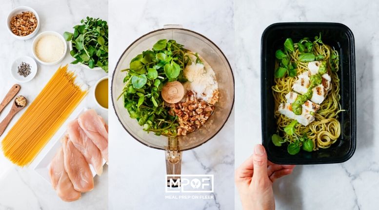 Watercress Pesto Spaghetti