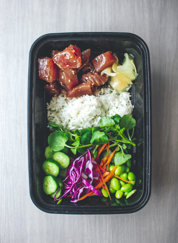 Ahi Tuna and Watercress Poke Bowl 