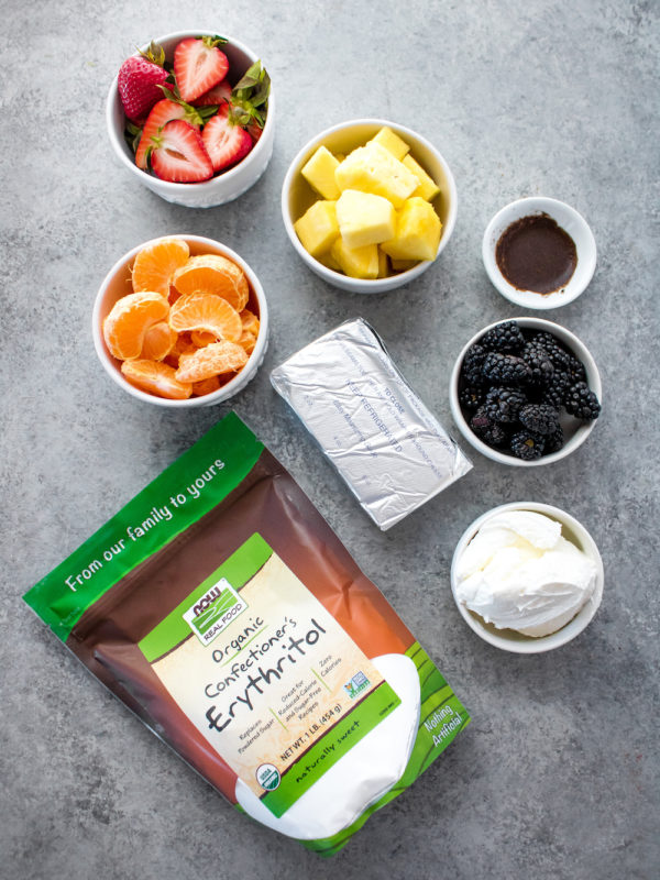 Cream Cheese Fruit Dip Snack Box