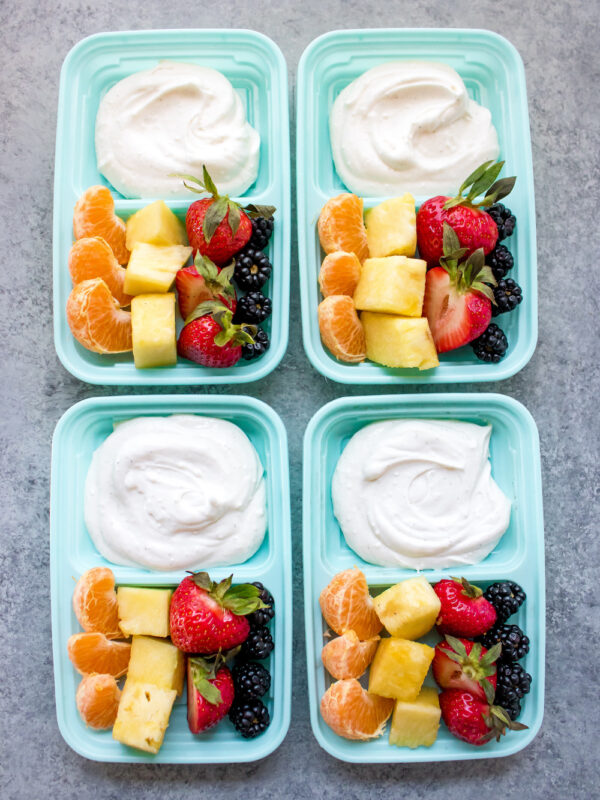 Cream Cheese Fruit Dip Snack Box