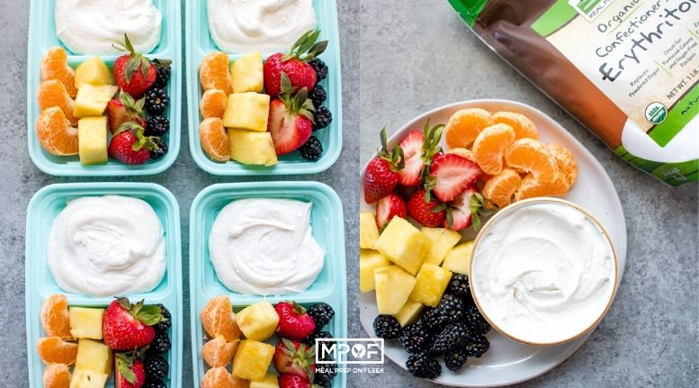 Cream Cheese Fruit Dip Snack Box