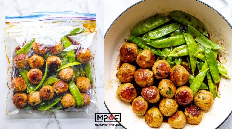 One Pan Asian Turkey Meatballs