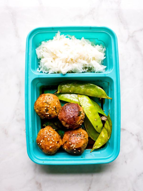 One Pan Asian Turkey Meatballs