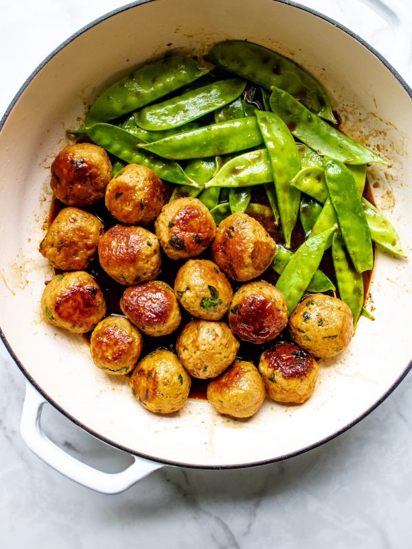 One Pan Asian Turkey Meatballs