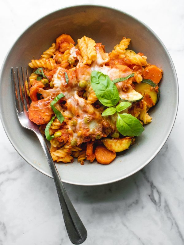 One Pan Baked Pasta Primavera