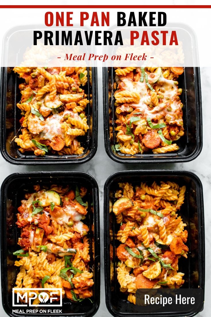 One Pan Baked Pasta Primavera