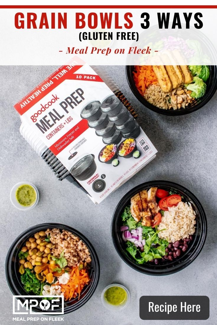 3 Easy Grain Bowl Meal Prep Recipes