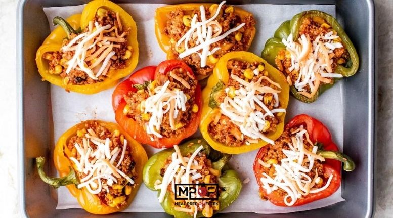 Vegetarian Chorizo and Quinoa Stuffed Peppers