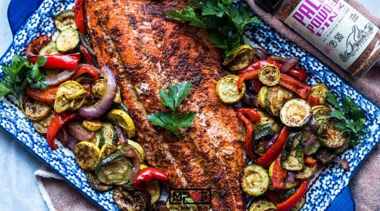 Sheet Pan Salmon and Veggies Meal Prep