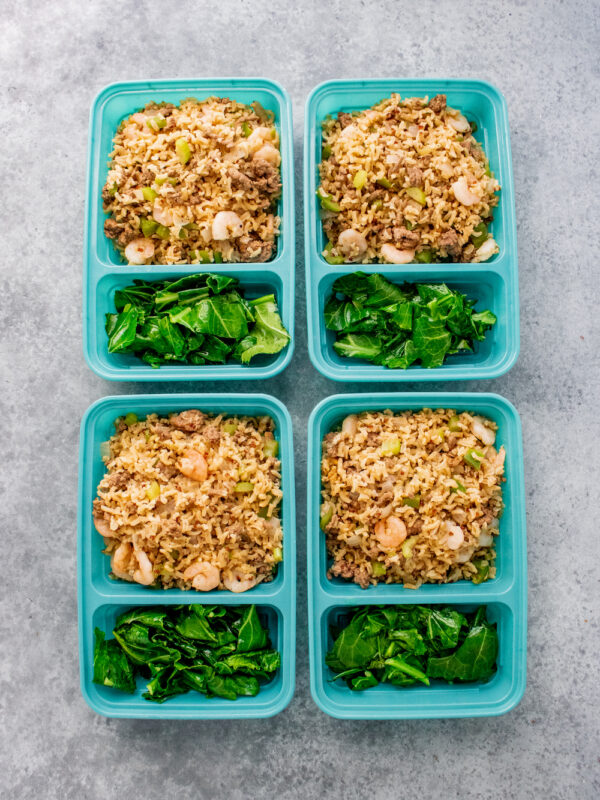 10-Ingredient Cajun Dirty Rice with Shrimp