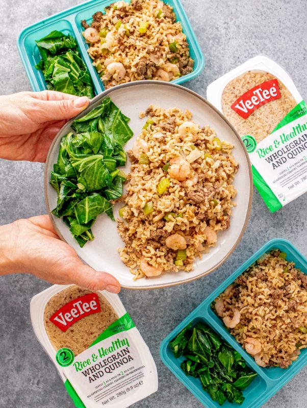 10-Ingredient Cajun Dirty Rice with Shrimp