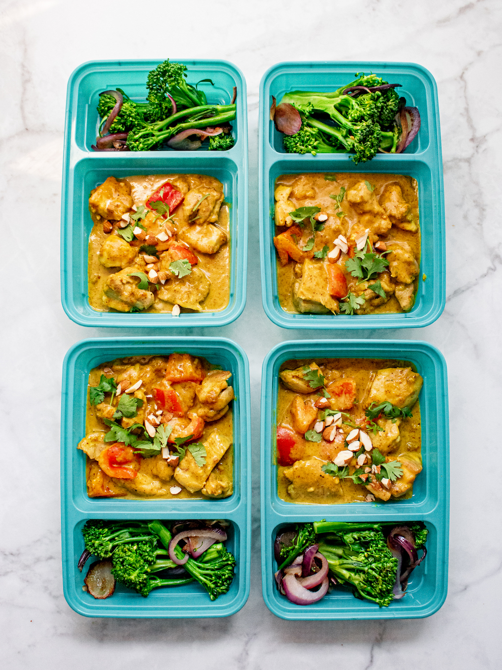 Savory Almond Butter Chicken Thigh Skillet
