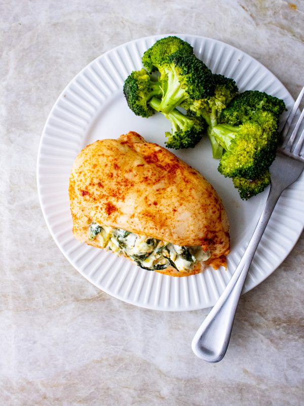 Watercress and Artichoke Stuffed Chicken Breasts