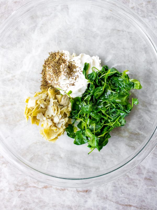 Watercress and Artichoke Stuffed Chicken Breasts