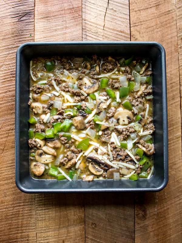 Philly Cheesesteak Breakfast Casserole 