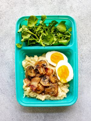 Cauliflower Mash Breakfast Bowls