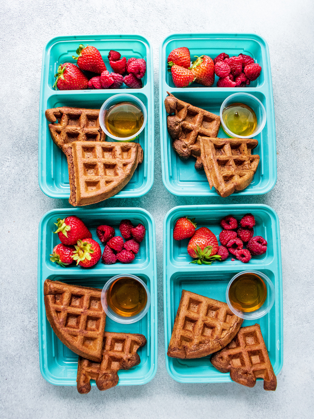 Freezer Friendly Chocolate Waffles