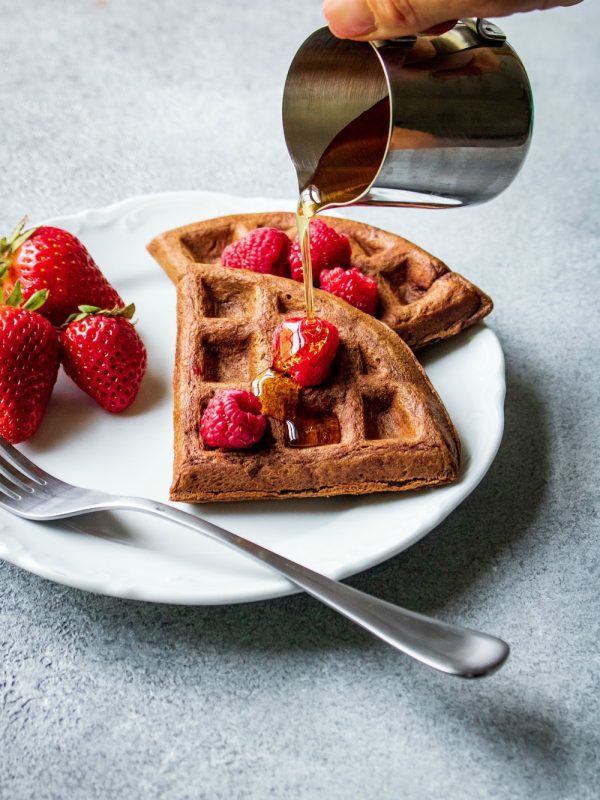 Freezer Friendly Chocolate Waffles
